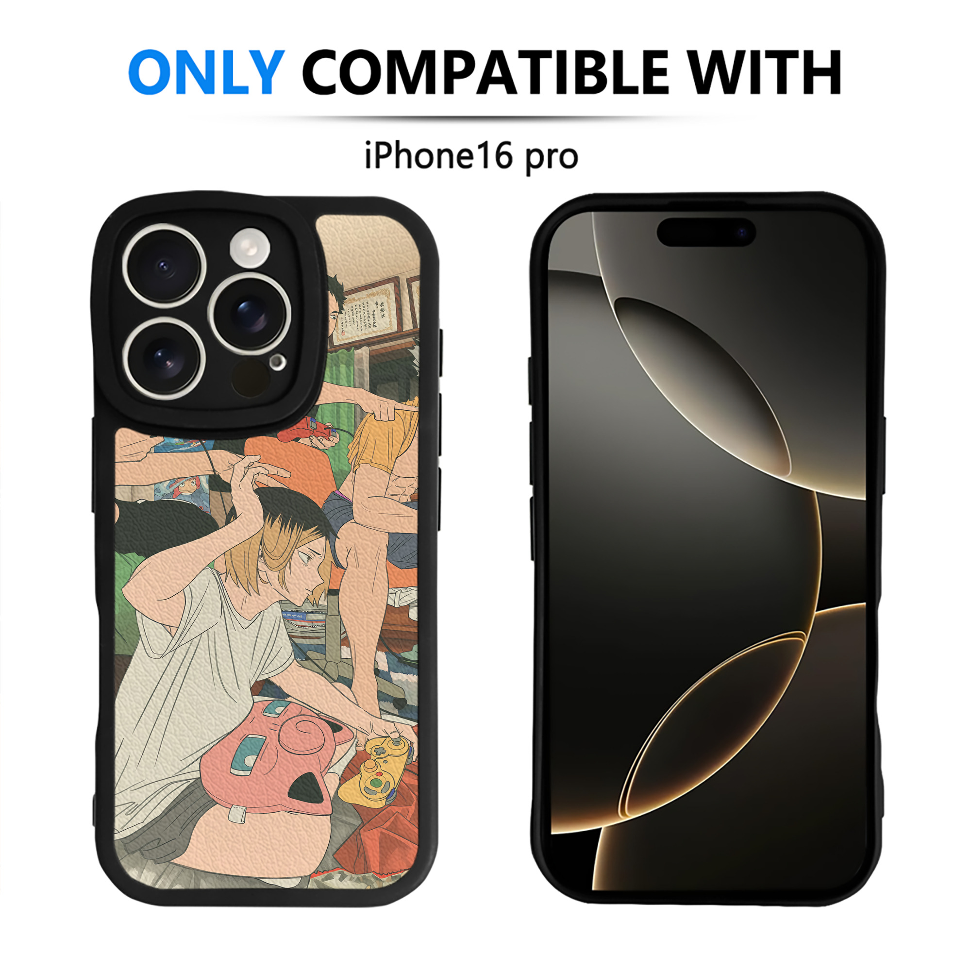 （画像用） ハイキュー!! Haikyu!! 【iPhone 16シリーズ対応】シリコンスマホケース（レザー調） 材質：シリコン